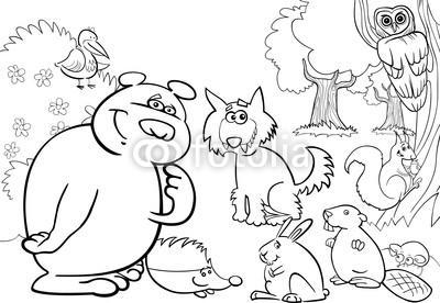 动物森林简笔画手抄报森林报手抄报