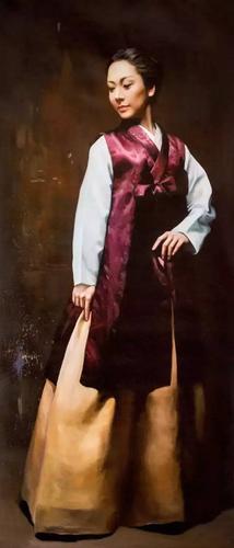 清纯:油画里的朝鲜美女