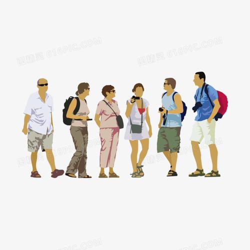 一群旅游的人