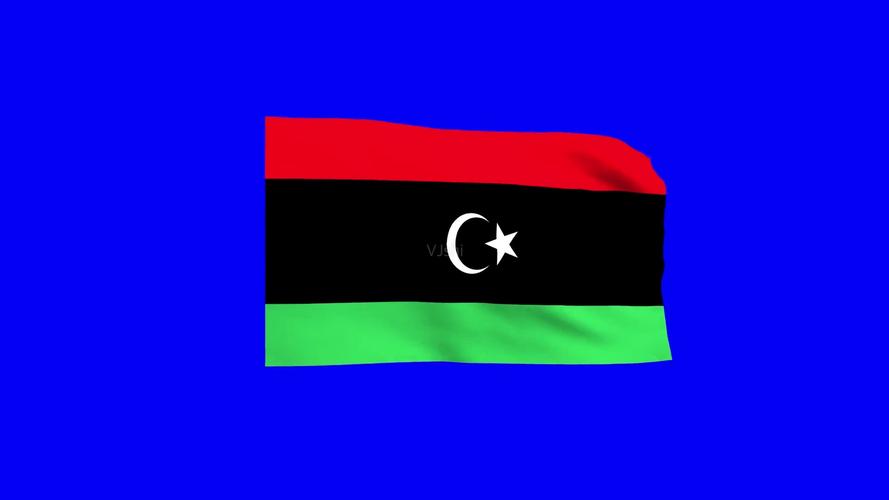 利比亚国旗蓝屏抠像_1920x1080_高清视频素材下载(编号:1822635)_影视