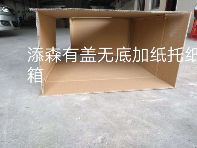 有盖无底加纸托纸箱