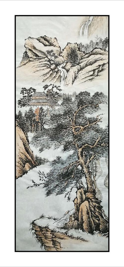 拟石涛《松风堂主人》