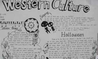 关于西方文化英语手抄报 英语文化节手抄报