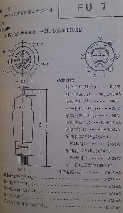 常用国产电子管型号命名方法