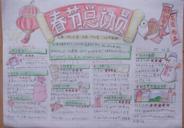 新年的手抄报资料分享