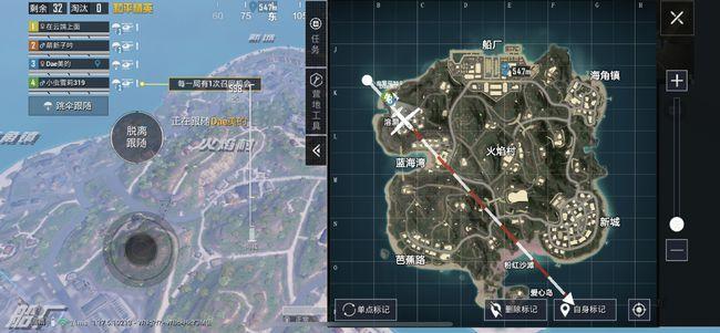 各位先进入到吃鸡游戏中,看到左边"开始游戏"下面的地图图标