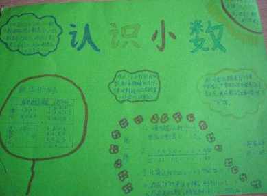 简单又漂亮的小数手抄报 简单漂亮的手抄报