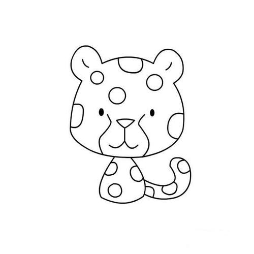 豹子简笔画法