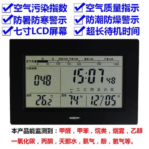 [铭泰智能] 空气质量温度湿度监测仪煤气一氧化碳 tvoc 空气污染检测