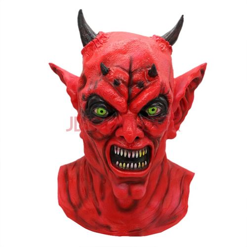 恐怖面具头套 万圣节鬼屋密室逃脱血腥女鬼面具长发假