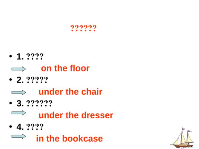 用常见方位介词 in, on, under , in front of,behind,next to,near