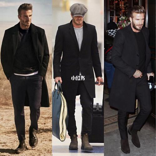 贝克汉姆 街拍穿搭_大衣_街拍穿搭_贝克汉姆_驼色大衣_街拍_穿衣