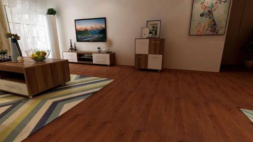 木地板这个颜色最耐脏最好看,幸亏提前知道了