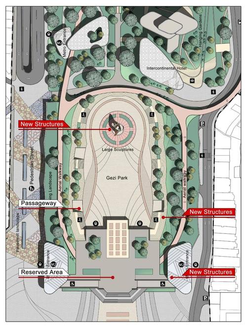 建筑立体拼贴伊斯坦布尔塔克西姆广场城市设计提案