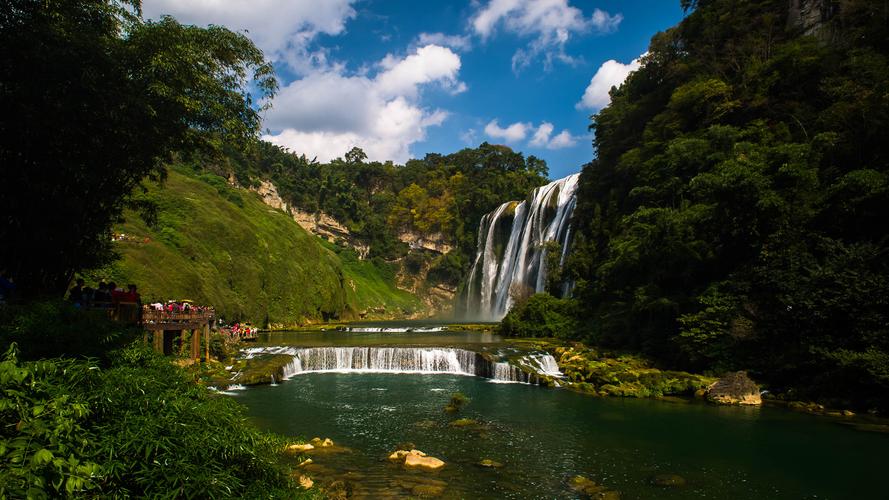 贵州黄果树瀑布风景摄影高清宽屏桌面壁纸