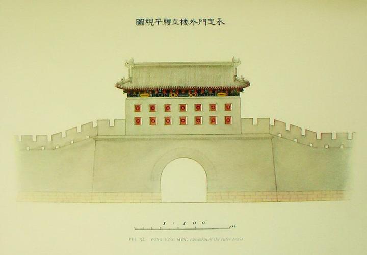 永定门内楼平面图