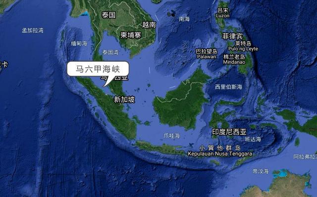 马六甲海峡的位置