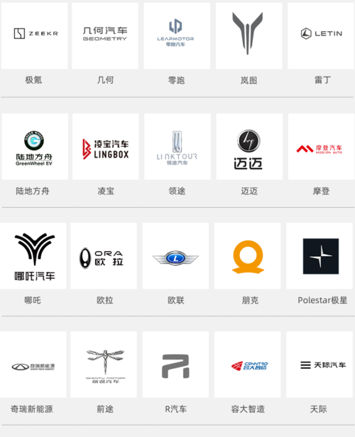 这些新能源电动车别说没见过真车,连车标可能都不认识