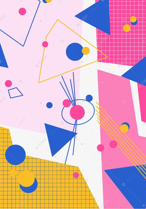 孟菲斯风格背景海报