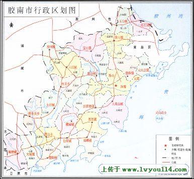 胶南市地图_山东青岛胶南市旅游地图_山水旅游黄页