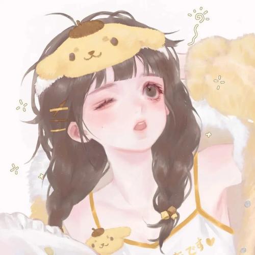 动漫女头闺蜜头像可爱