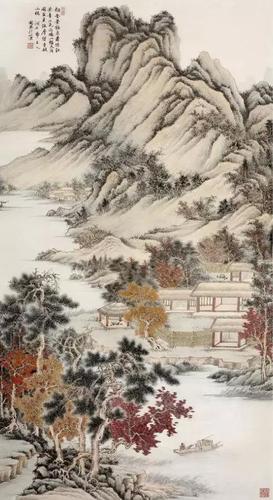 用笔简易而意全,有巧密者亦精细:工笔山水画雅赏