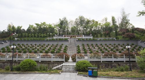 霍山县烈士陵园全景图