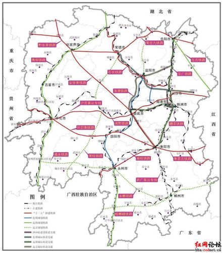 湖南高速公路规划图