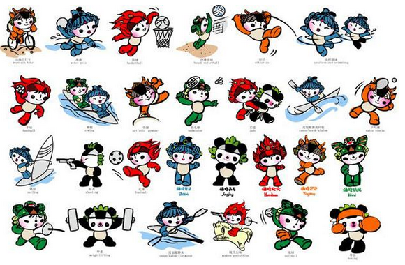 奥运福娃晶晶擅长什么体育项目?