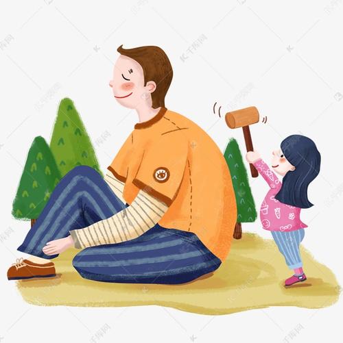 微信头像父亲与女儿