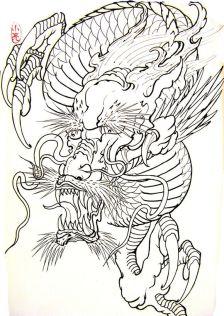 橡皮章图案龙简笔画