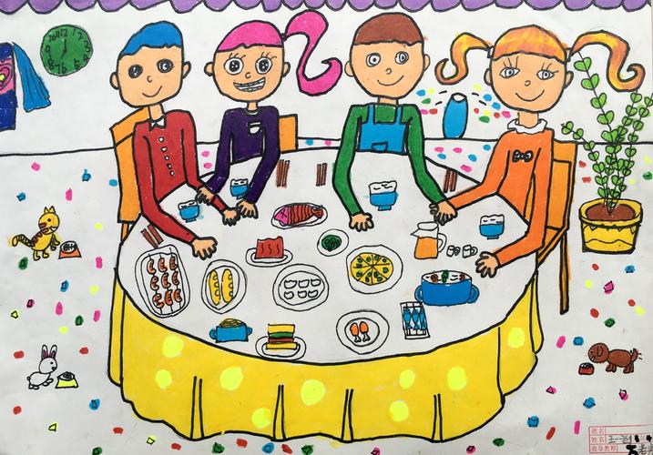 3.4班创作画-节日的餐桌
