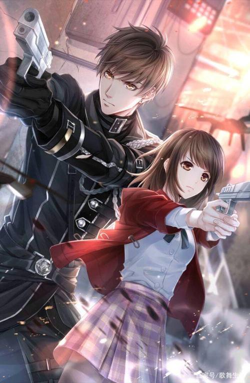 二次元动漫 甜蜜小情侣