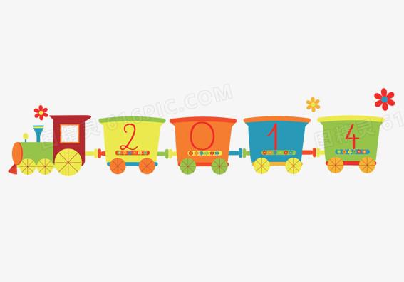 卡通火车