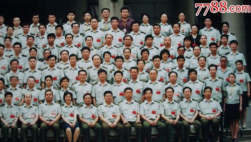 2001年拍摄"中国共产党*事医学科学院第六次代表大会全体代表合影留念