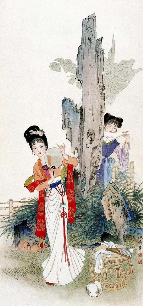 著名女画家杨淑涛的工笔仕女图欣赏