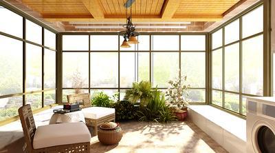 阳光房休闲藤椅家具装修效果图