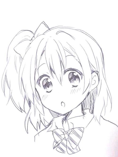 手绘教程,漫画人物线稿