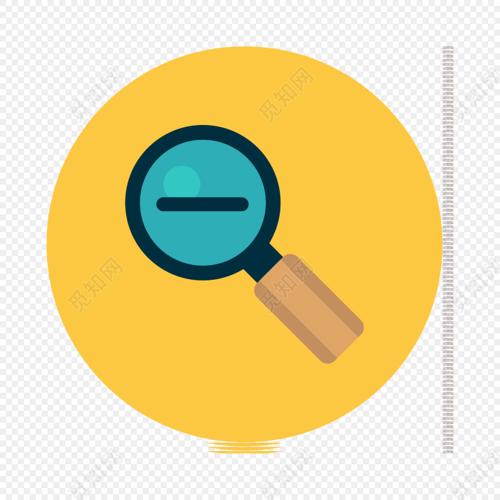 可爱放大镜图标素材下载