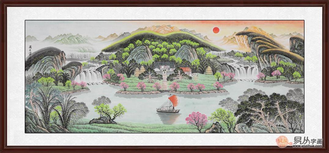 客厅挂什么毛笔字画好 客厅怎样挂画好看