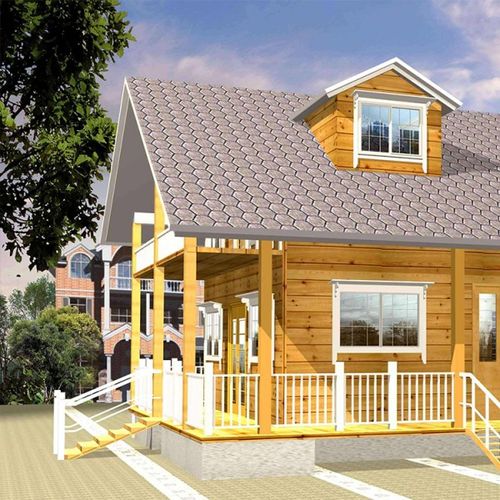 景观防腐木木屋 单层重型木屋 商丘防腐木木屋厂家