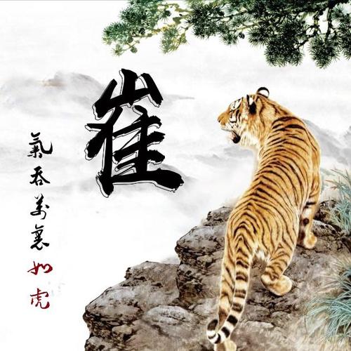 拿这些老虎做微信头像,写有你的姓氏,霸气外显!