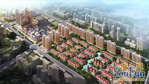 新邦涌金门鸟瞰图