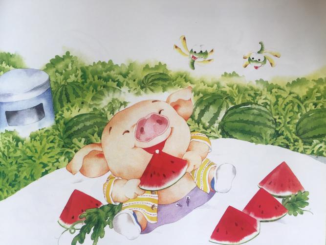 小猪吃西瓜