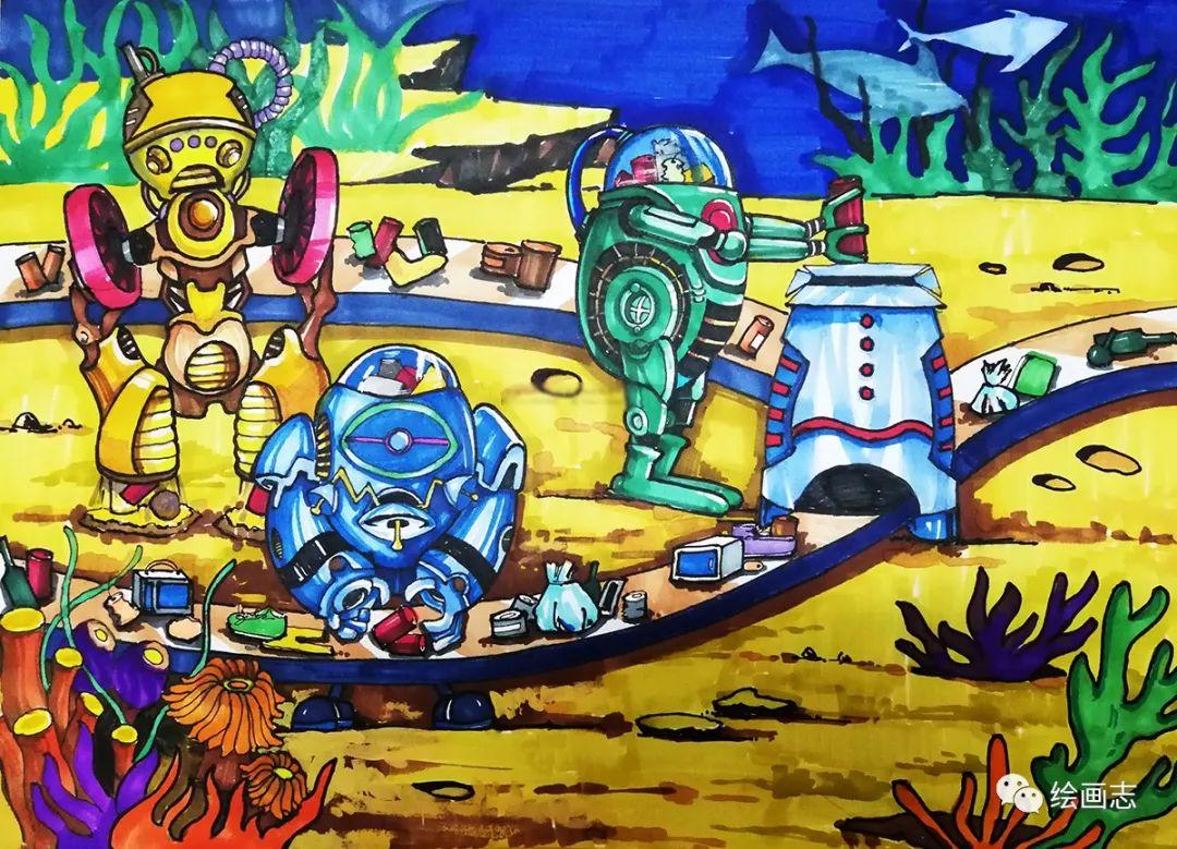 绘画素材丨科幻画主题系列作品20幅(关键词:垃圾处理