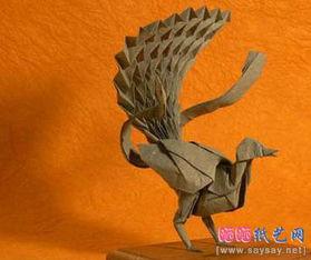 折纸神谷哲史琴鸟图解
