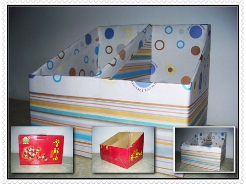 用废纸盒做书架