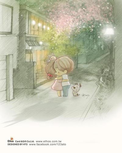 拥抱让心柔软安定又带来温暖的力量.