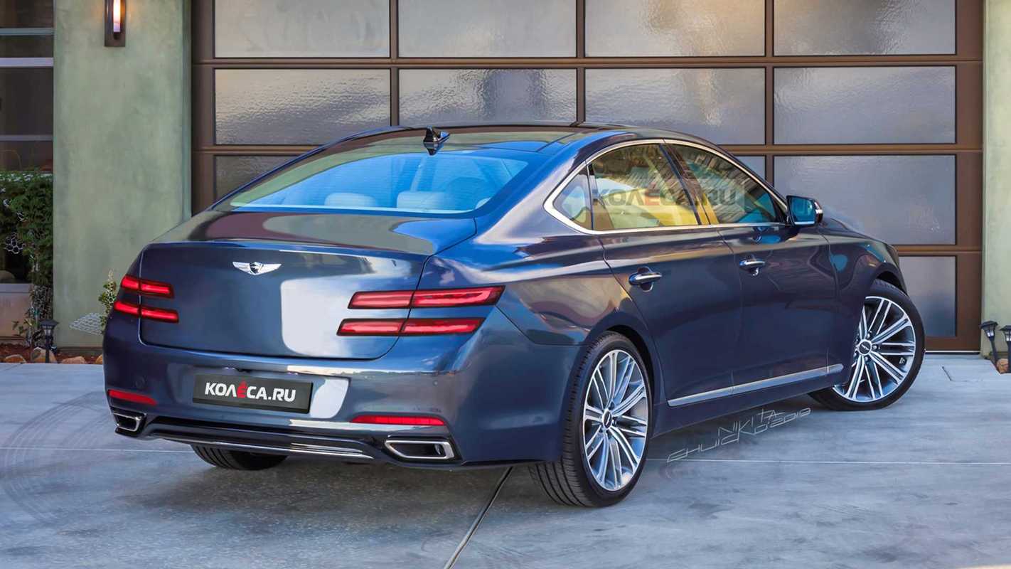 现代高端车型genesisg80渲染图曝光新车将不再有v8发动机