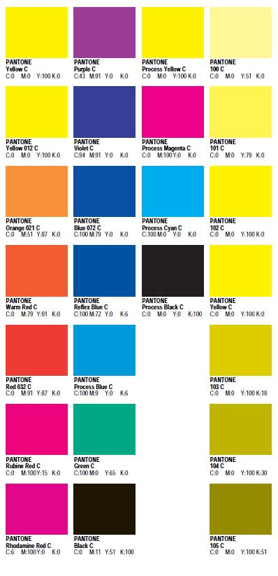 pantone color对应cmyk值,很好用查询方法